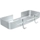 thumbnail image 1 of Shower Shelf Bathroom Shelf No Drilling, Wall Mounted Shower Caddy, Shower Caddy Storage Basket Organizer, Adhesive, Aluminum, 1 of 5