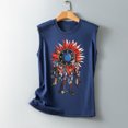thumbnail image 5 of Camiseta sin mangas con estampado para mujer, blusa sin mangas con gráfico divertido para playa de verano para niñas adultas Fridja gh3524, 5 of 5