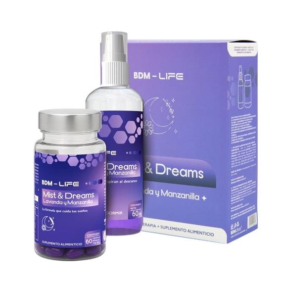 Mist & Dreams Lavanda Y Manzanilla, Spray Aromaterapia + Suplemento