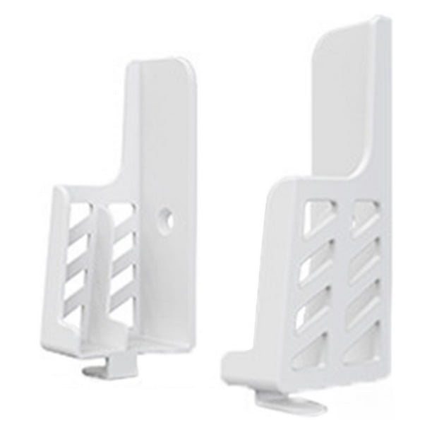 Soporte universal de pared para tableta y teléfono, ajustable, con doble ranura de carga. Blanco