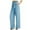 Light Blue, variant on Fsqjgq Women's Pants Womens Linen Pants Streetwear Bottoms Black Dress Pants Women White Wide Leg Slacks for Women Casual Pants High Waisted Self Tie Belted Pants Straight Trousers With Pockets M
