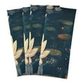 thumbnail image 2 of WOBOGO Kong Ming Lanterns Lotus Pond Kitchen Towel 1 Piece Large Cotton Dishcloth Premium Absorbency Set with Hanging Loop, 2 of 7