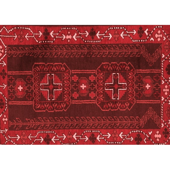 Ahgly Company Indoor Rectangle Persian Red Traditional Area Rugs, 2' x 3'