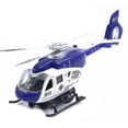 thumbnail image 1 of New Realistic Police Helicopter Plane Pull Back Led Music Model Kids Toy Collection/YY 25-26, 1 of 5