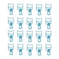 thumbnail image 1 of 20pcs Paper Clips Attractive Decorative Stable Reliable Hollow Design Elegant Style Reusable Clamps for OfficeBlue, 1 of 14