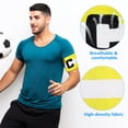 thumbnail image 4 of 2pcs Football Captain Armbands Elastic Sports Captain C Arm Bands Football Players Bands, 4 of 8
