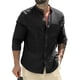 thumbnail image 3 of Camisas de manga larga de otoño para hombre, camisetas de negocios de algodón, camisas de calle transpirables de color sólido con botones para hombre, camisa blanca, 3 of 4