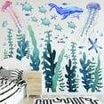 thumbnail image 5 of Glow in The Dark Ocean Wall Decals Sea Turtle Seaweed Jellyfish Under The Sea Wall Stickers for Bedroom Nursery, 5 of 7