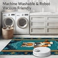 thumbnail image 5 of ODIKA 4'x6' Machine Washable Non-Slip Area Rug, Vibrant Animal Aesthetic High Traffic Rug, Blue, 30199, 5 of 7