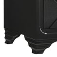 thumbnail image 4 of Benjara Vini 27 Inch Modern Glam Nightstand, 2 Drawers Diamond Shape Handles, Black, 4 of 5