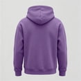 thumbnail image 6 of IAJDKMEK Men's Hoodie Fleece Sweatshirt Pullover - Long Sleeve, Drawstring Hood, Solid Color, Soft Fleece, Great for Men's Daily Wear, Outings, and Relax,Purple 2XL, 6 of 9
