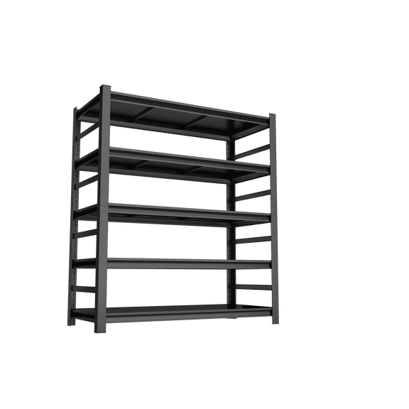 Garage Shelving Units, Heavy Duty 5-Tier Storage Shelves, Metal Adjustable Storage Rack, Steel Shelves, 3000 lbs Capacity, Industrial Shelving for Heavy Tools