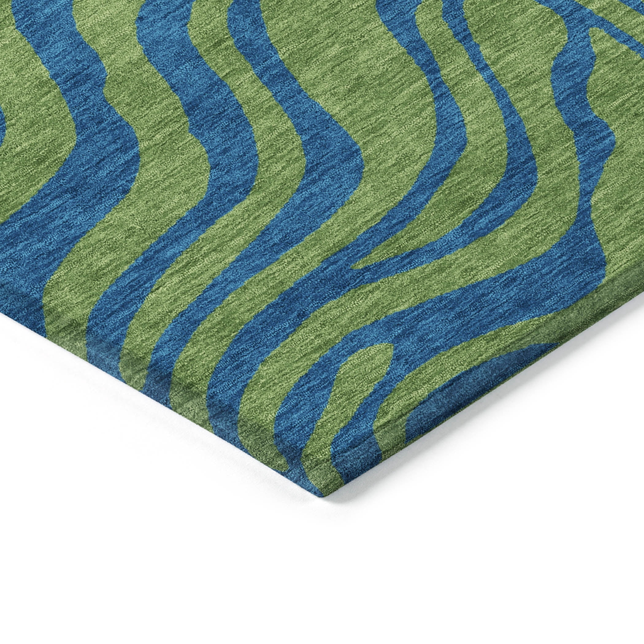 Addison Rugs Chantille Indoor/Outdoor Transitional Animal Print Green Washable Rectangle Rug, 9' x 12'