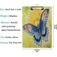 thumbnail image 2 of FMSHPON Butterfly Sunflower Painting Clipboard Hardboard Wood Nursing Clip Board and Pull for Standard A4 Letter 13x9 inches, 2 of 6