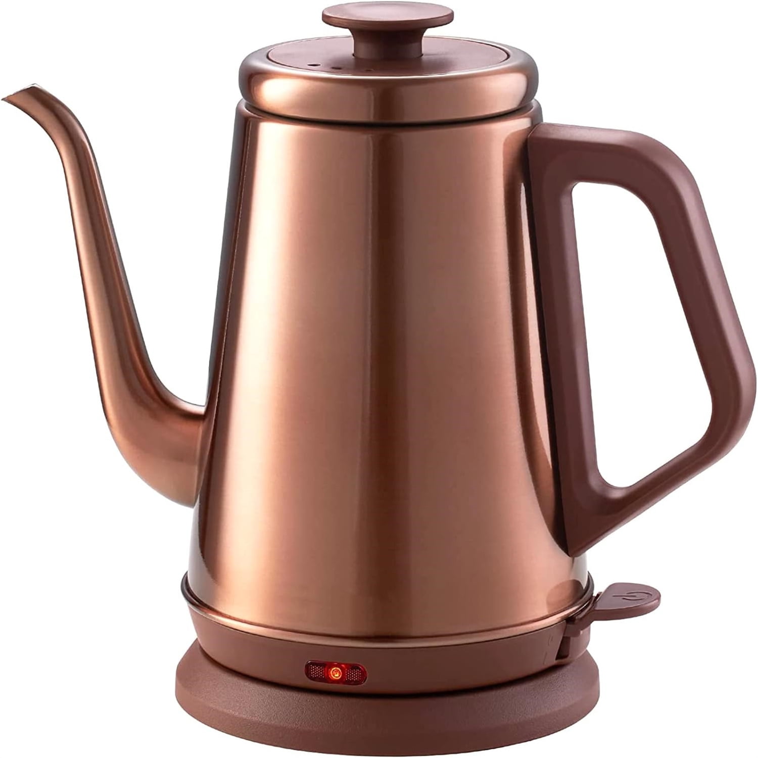 1000W Gooseneck Electric Kettle (1.0L),100% Stainless Steel  Tea Kettle with Auto Shut - Off Protection, Pour Over Coffee Kettle -Copper