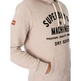 thumbnail image 4 of Superdry Workwear Flock Graphic Pullover Hoodie, Grey, 4 of 5