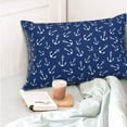 thumbnail image 4 of Salouo Nautical Anchors Pattern Pillow Cases,1PC Pillow Covers with Envelope Closure Decorative Pillow Case for Bed Couch,Pillows Not Included-20"x30", 4 of 6
