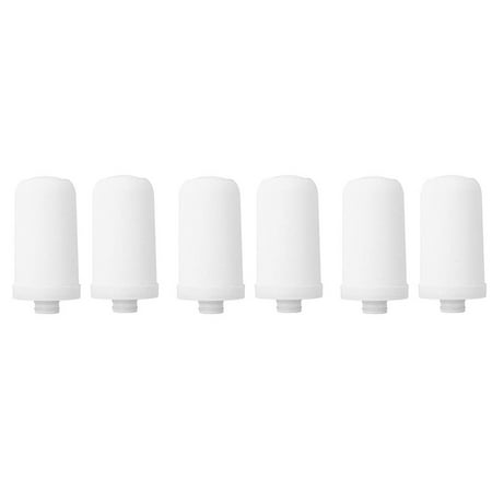

6PCS Ceramic Filter Water Tap Filtration Tap Water Filter Cartridge Replacement Kitchen Faucet Purifier for Home