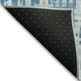 thumbnail image 3 of Addison Rugs Chantille Indoor/Outdoor Transitional Lines Teal Washable Rectangle Rug, 8' x 10', 3 of 6