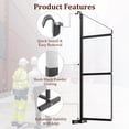 thumbnail image 4 of QinaQin Adjustable 3-Tier Shipping Container Shelf Brackets, 1100LBS Capacity, 22 Inch D x 60 Inch H, Powder-Coated Steel with Removable D-Ring, 4 of 7