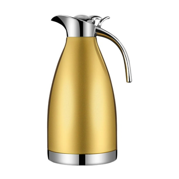 Jarra de café de acero inoxidable Dispensador de agua caliente Jarra de café térmica al vacío Oro