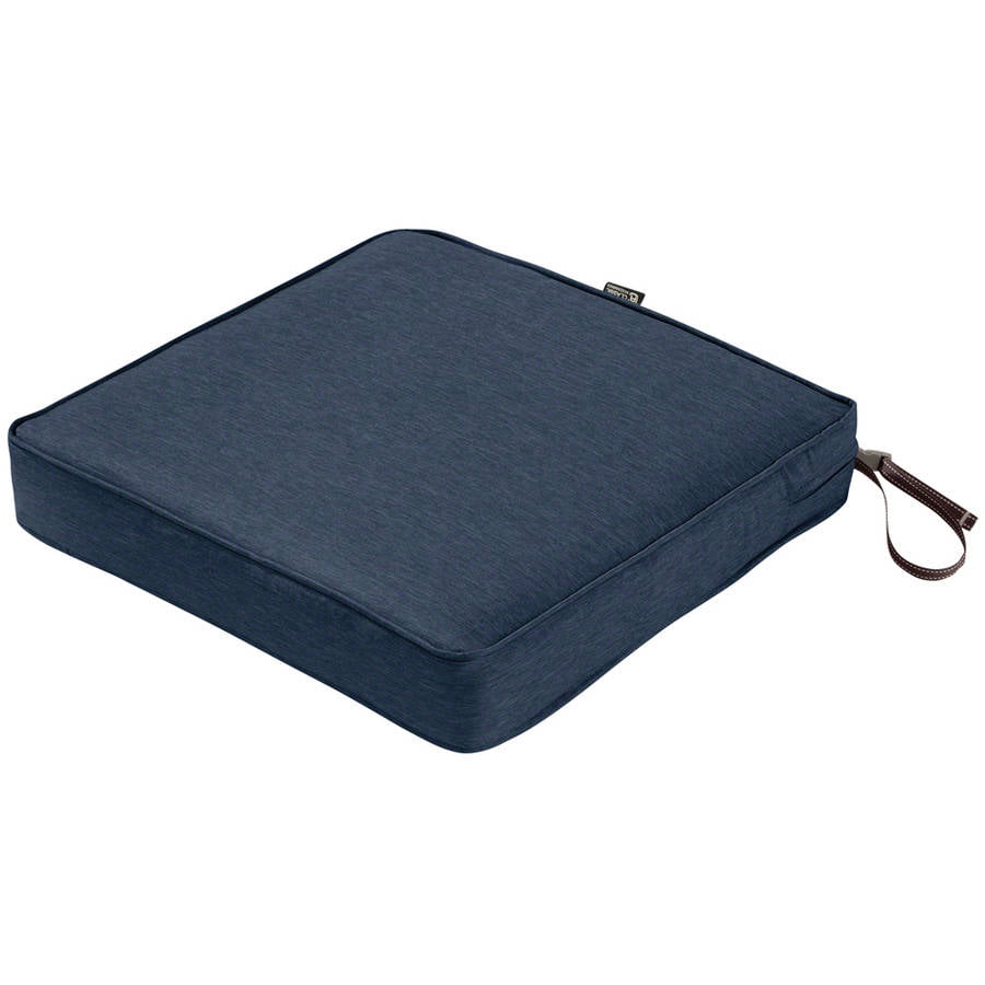 Photo 1 of *CUSHION NOT INCLUDED* Montlake Fadesafe Square Patio Dining Seat Cushion Set - Indigo Blue - Classic Accessories
