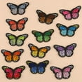 thumbnail image 4 of 10 Pieces Embroidered Iron on Patch for Clothing,Sunflowers Butterfly Iron On Patches Set, 4 of 4