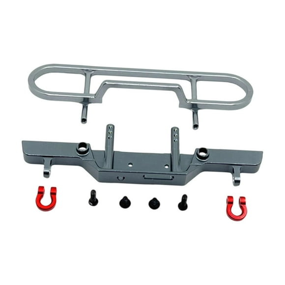 MERIGLARE 1/24 Aluminum Front Bull Bar ,Replacement,Sturdy Lightweight Repair Easy to Install Upgrade Accessories for Fcx24M D90 Titanium Color