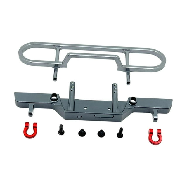 Barra parachoques delantera de aluminio 1/24, repuesto, resistente, ligera, fácil de instalar y reparar, accesorios de actualización para Fcx24M D90 Color titanio