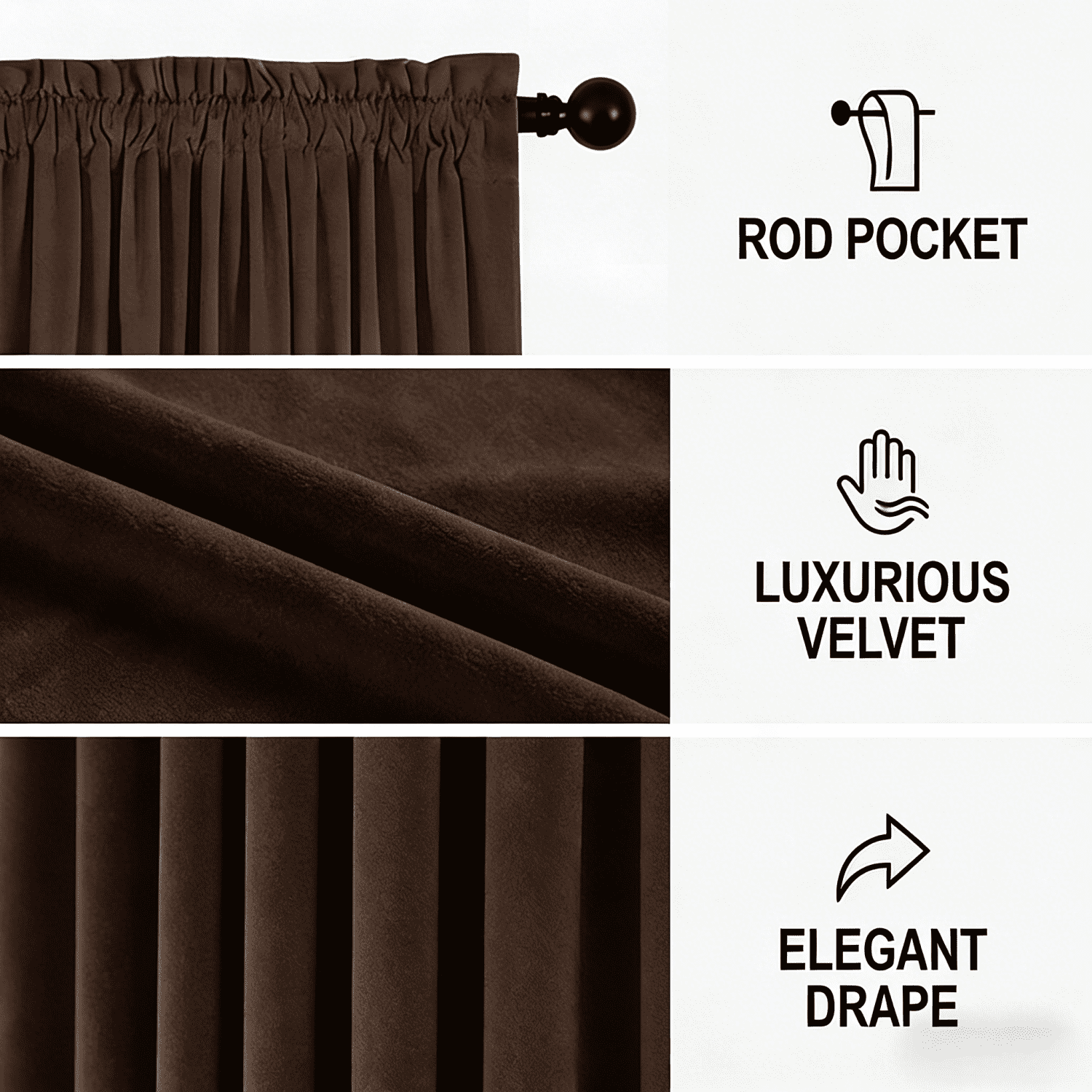 SNITIE Outdoor Curtains 2 Panels, Rod Pocket Water Resistant Outdoor Patio Curtains for Porch, Pergola, Cabana, 14 Colors Available, Multiple Sizes (52"x84"/52"x96"/52"x108")