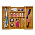 thumbnail image 4 of Seville Classics Bamboo Expandable 5 Large Compartment Adjustable Cutlery Drawer Tray Organizer, 4 of 7