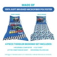 thumbnail image 3 of Todays Kids Monster Trucks Toddler Bedding Set for Boys - 4-Piece Toddler Bed Comforter Sets for Boys, Reversible Comforter & Pillowcase, Flat Sheet, Fitted Sheet, Breathable & Super Soft Microfiber, 3 of 9