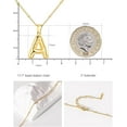 thumbnail image 4 of Jimin Initial Necklace for Women Gold Bubble Letter Necklace Balloon Necklace Large Bubble Puffy Charm Bead Chain Necklaces Christmas Birthday Gifts for Mum Daughter Girlfriend Sister Wife, 4 of 7