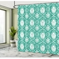 thumbnail image 4 of Ambesonne Floral Shower Curtain, Victorian Tulips Nostalgic, 69"Wx70"L, Cadet Blue, 4 of 4