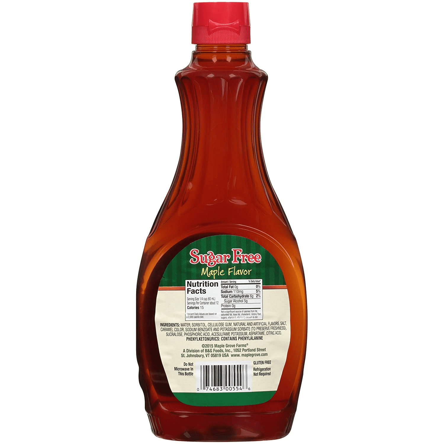 Buy Maple Grove Farms SugarFree Maple Flavored Syrup GlutenFree Keto