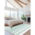 thumbnail image 2 of Aqua White Area Rug for Bedroom 2.7x5 Ft Stripe Super Soft fuzzy Throw Rug Non-Slip Fluffy Plush Indoor Floor Carpet for Living Room Nursery Home Decor, 2 of 8