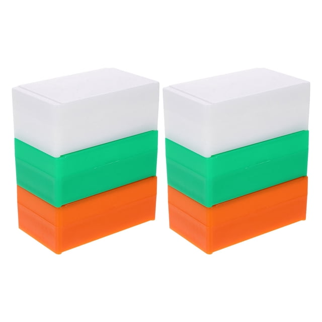 Miangastore 6pcs Microscope Slide Storage Box Clear Plastic Slide Holders For Laboratory School And Research Use Portable Slide Organizer For Easy Carrying And Protection