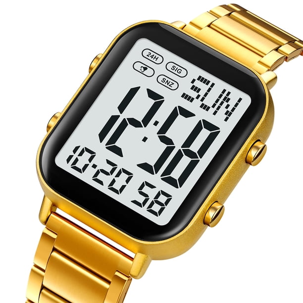 Reloj Digital Deportivo para Hombre, Resistente Al Agua y con Pantalla Luminosa, Ideal para Senderismo, Camping, Correr, Nadar y Otros Deportes.