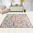 thumbnail image 2 of Yayeee Area Rugs for Living Room 5.2'x4' Non Slip Washable Bedroom Floor Carpet, Yellow Wildflower Pattern, 2 of 5