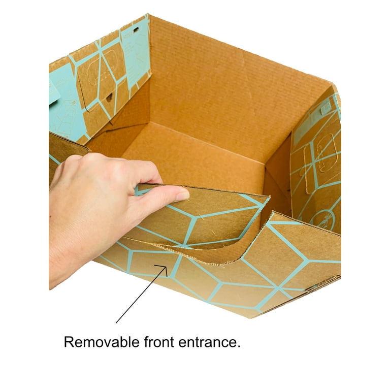 CatsDesire Biodegradable Disposable Large Litter Box 15pc Patented Design Walmart