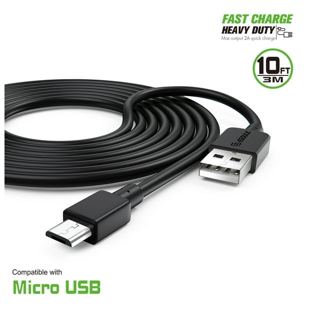 PH26 Câble 2 Mètres Micro USB Pour Motorola Moto E7 Plus