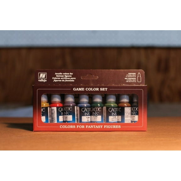 Vallejo Game Ink Paint Set 8 Color Paint