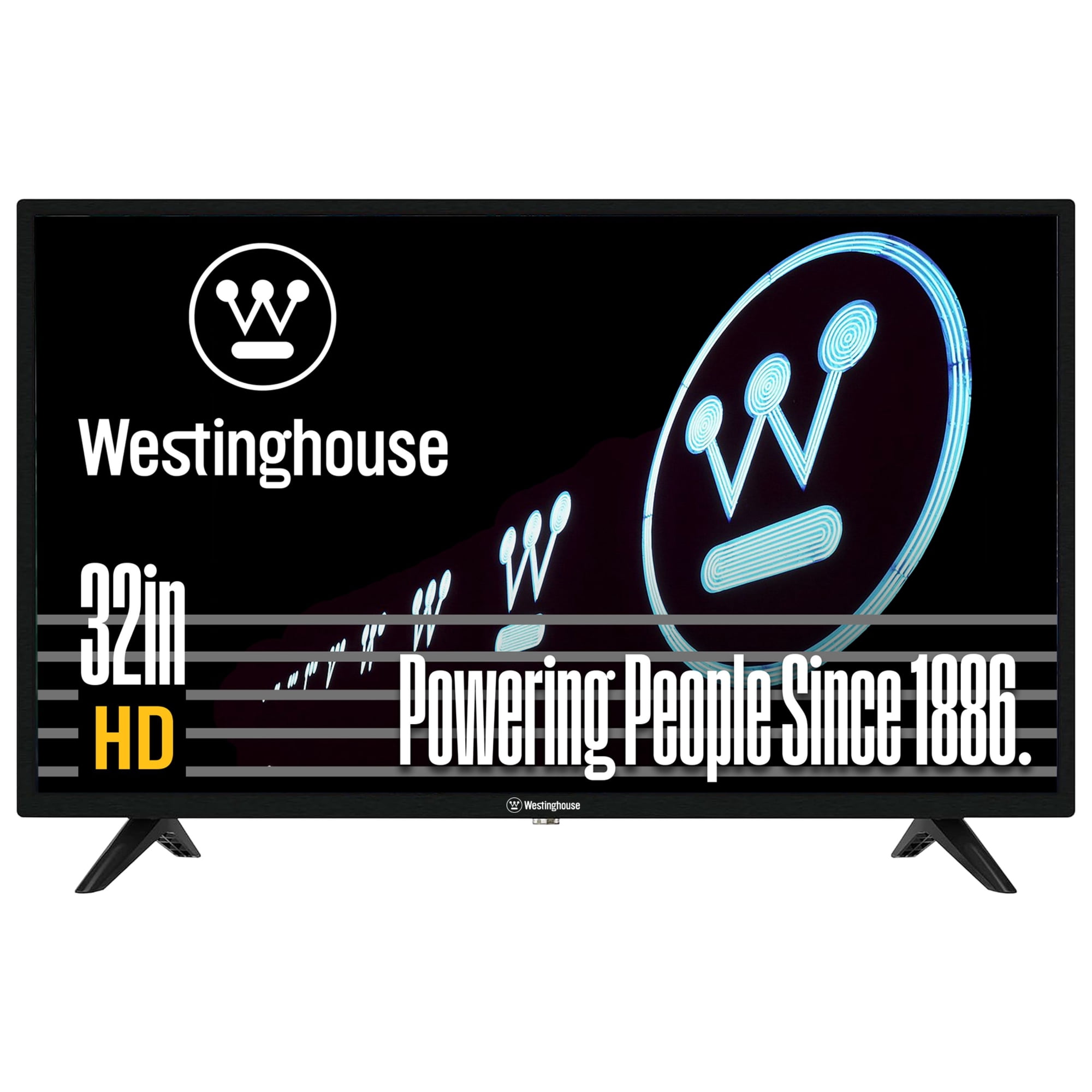 Westinghouse 32" 720p HD LED TV, Non-Smart Flat Screen, HDMI/USB/VGA, V-Chip, Home or RV