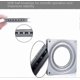 thumbnail image 4 of 4 Square Rotating Platform 360 Des Turntable Swivel Plate With Steel Ball Ings Purpose For Tv Desk Table, 4 of 5