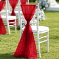 thumbnail image 4 of AUNVITO Beautiful Gauze Chair Back Flower Chair Sash 8 x 108 Inch No Accessory for Wedding Party Home Decoration and Event Styling, 4 of 6
