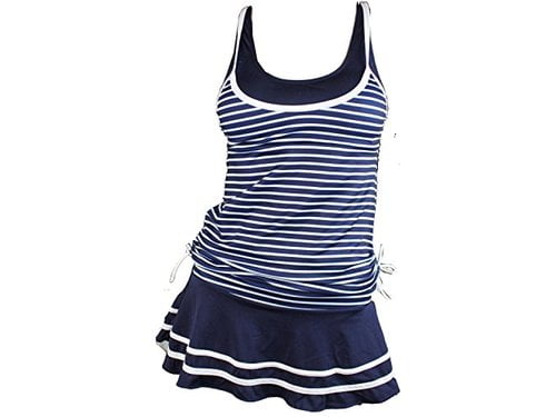 MiYang Swimwear - MiYang Women's Tankini Striped Vintage Swim Dress ...
