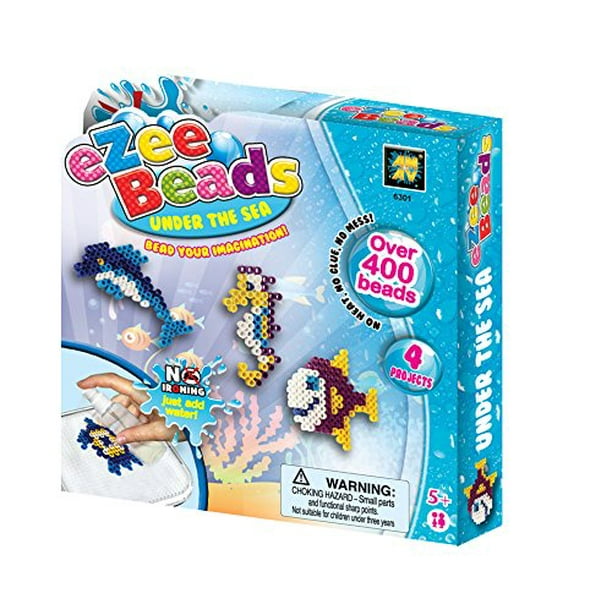 AMAV Toys Water Fuse Beads Kit for Kids Craft Art with 400 Beads, No