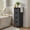 Ink Black, variant on LEDREM Floor Storage Cabinet, Freestanding Storage Organizer with 4 Drawers, Forest Green
