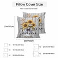 thumbnail image 3 of Waterproof Throw Pillow Covers Set of 2, 24x24 Inch Spring Sunflowers Decorative Pillowcases Outdoor Pillow Slip Cushion Covers Set for Couch Tent Summer Blossoming Botanical Floral, 3 of 7