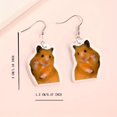 thumbnail image 5 of 1pair Cute Mouse Hamster Yeah Animal Dangle Earrings For Men, Party Birthday Gift, 5 of 5